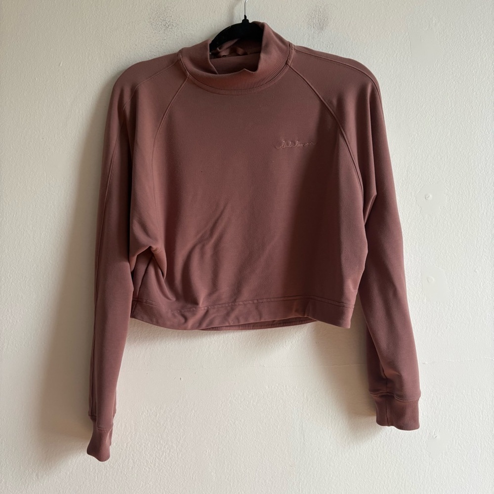 Lululemon Sz S Up High Pullover Relaxed Sweater in Spanish Oak - Picture 2 of 7